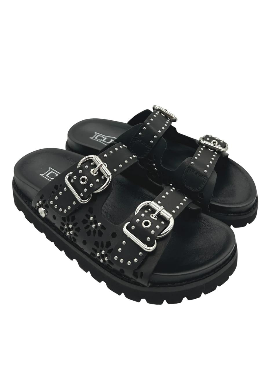 sabot con 2 fibbie CLW446300 NERO CULT 