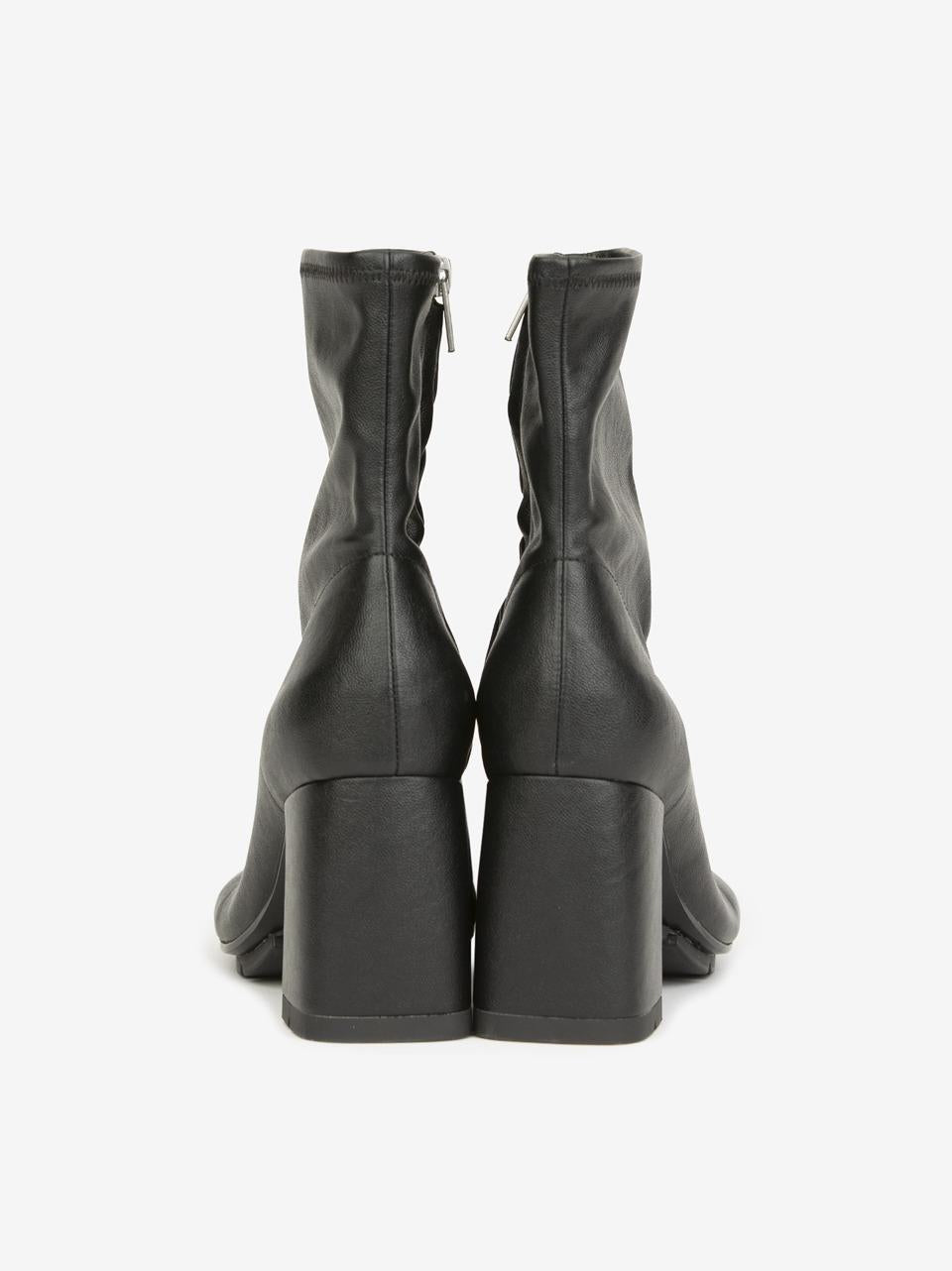 stivaletto con zip tacco h70mm ECLAT BIS NERO ASH 