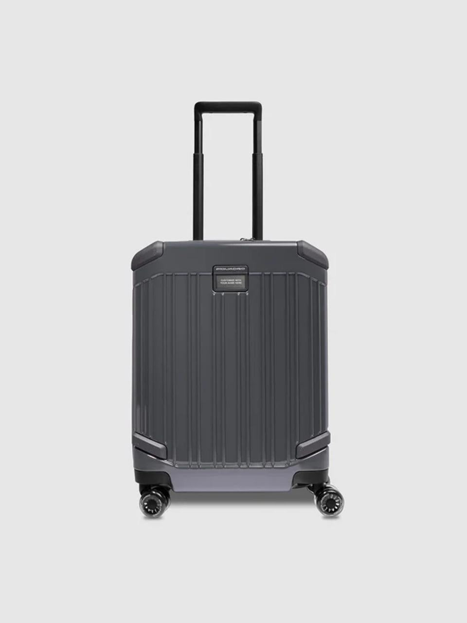 valigia trolley cabina lucida pop BV4425POP GRIGIO PIQUADRO 