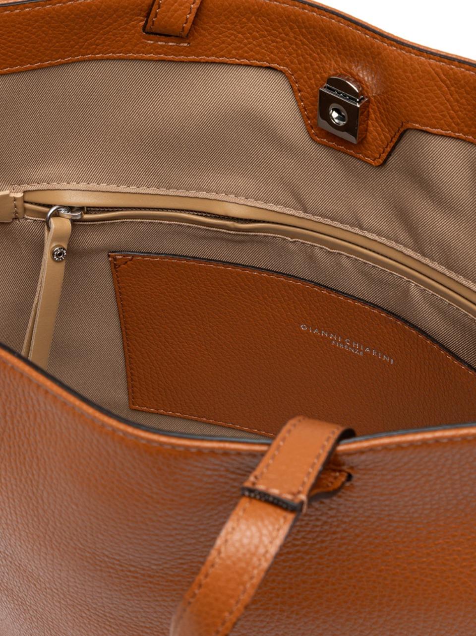 borsa shopping verticale aida BS11595GRN CARAMELLO GIANNI CHIARINI 