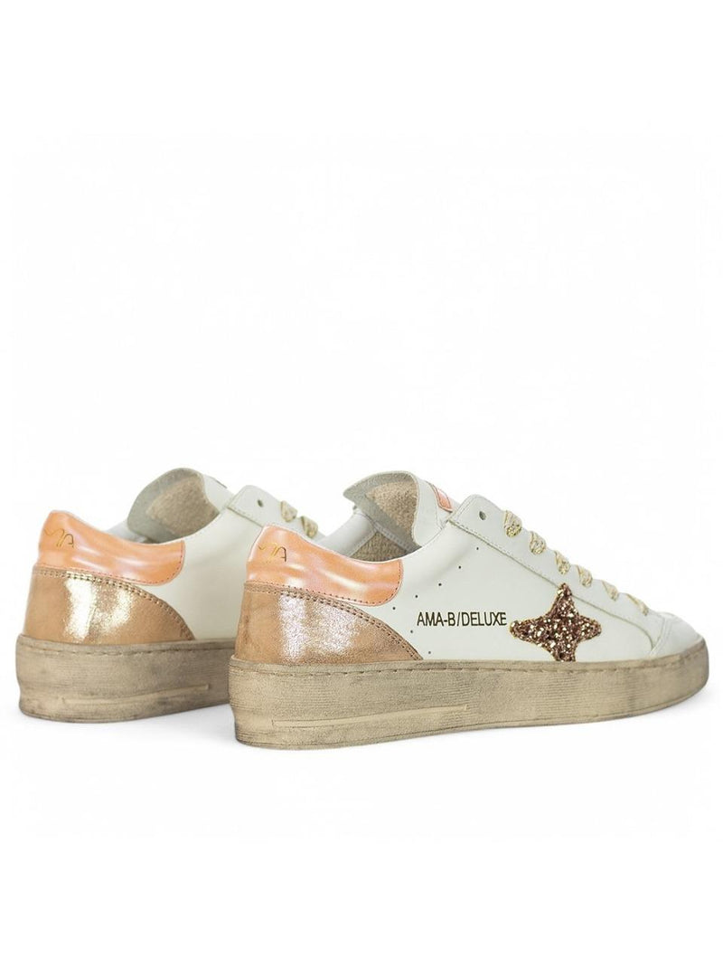 sneakers slam 4040 AVORIO SALMONE AMA brand 