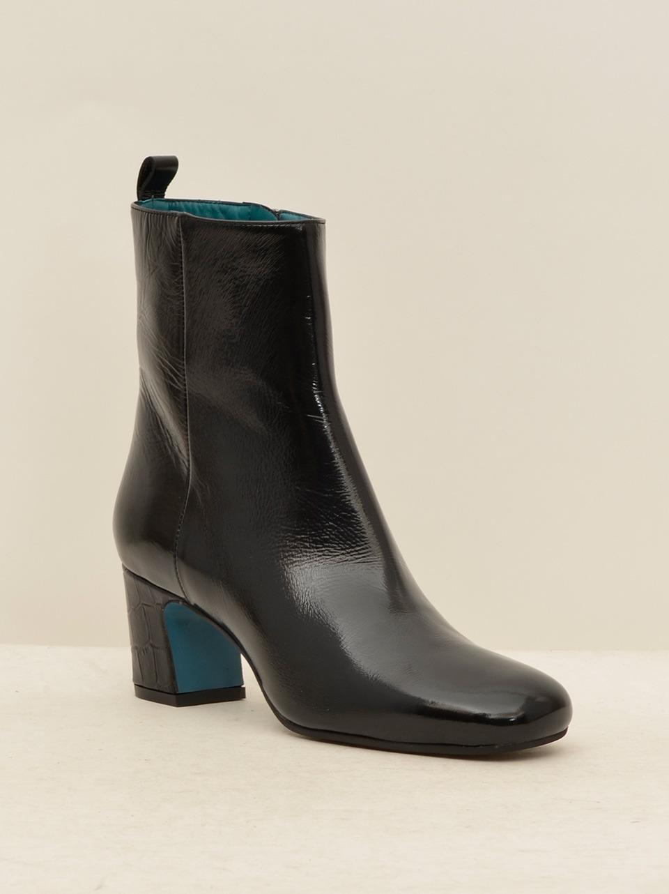 stivaletto con zip tacco h 59 mm MANUELA NERO ALESSANDRO DELAIA 