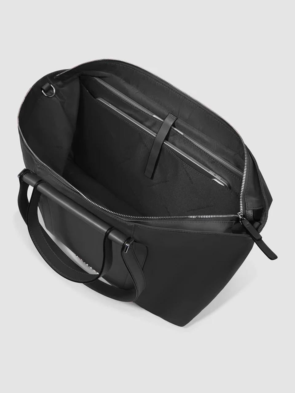 shopping tessuto e pelle CA6336W92 NERO PIQUADRO 