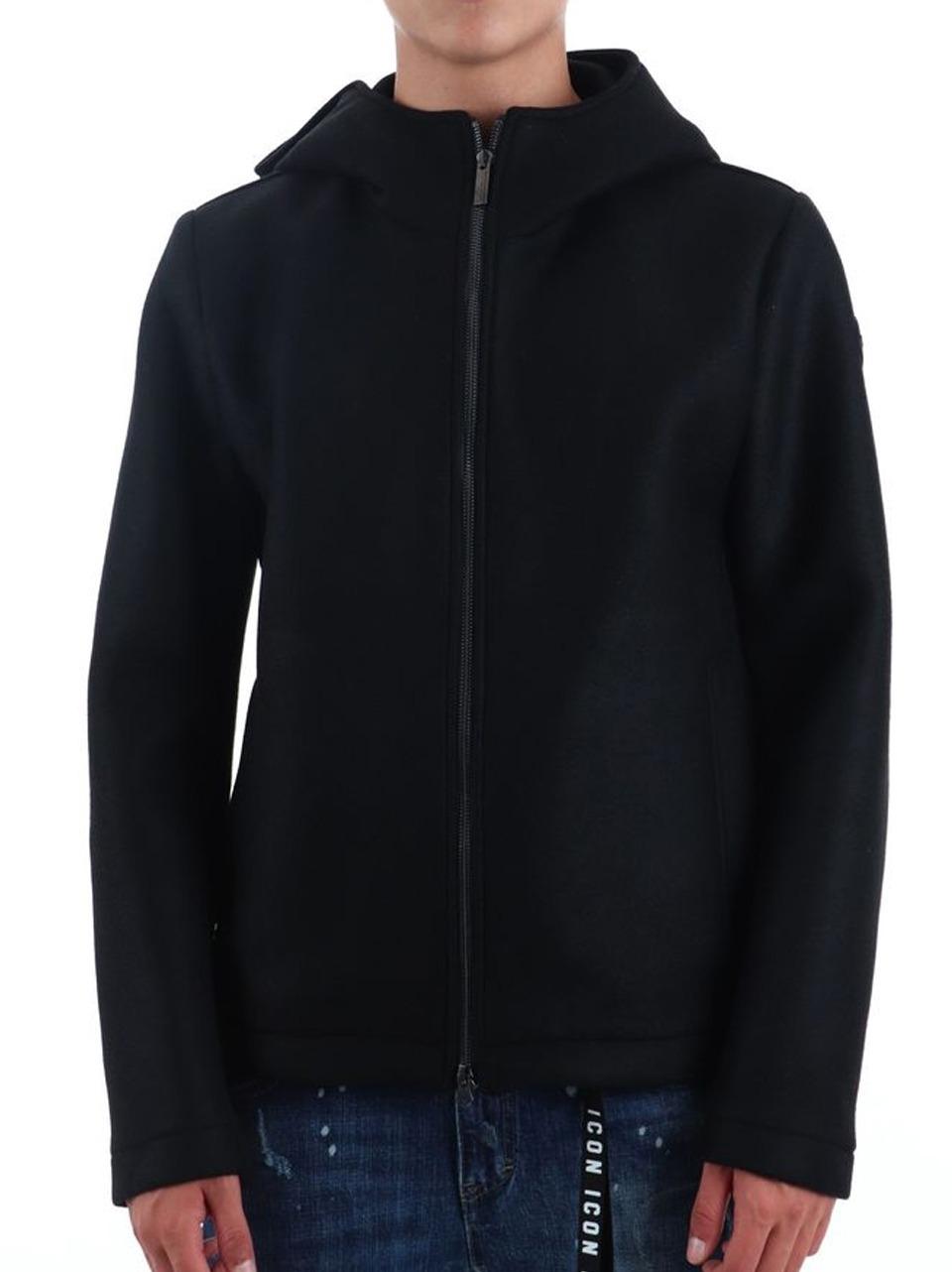 full zip cappuccio panno lana 1140 5ZO N COLMAR 