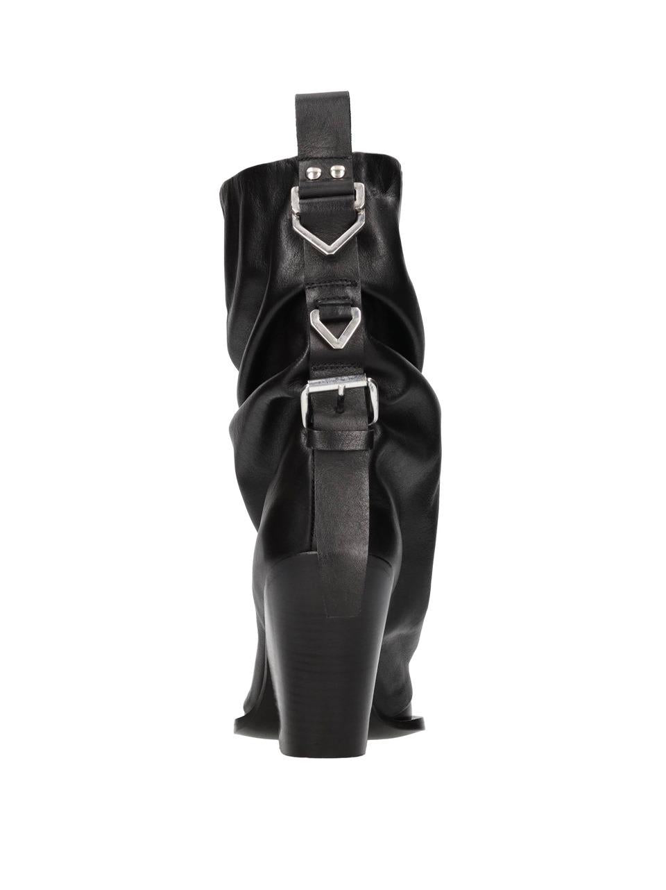 stivale ttexano con ghetta E4079 NERO ELENA IACHI 