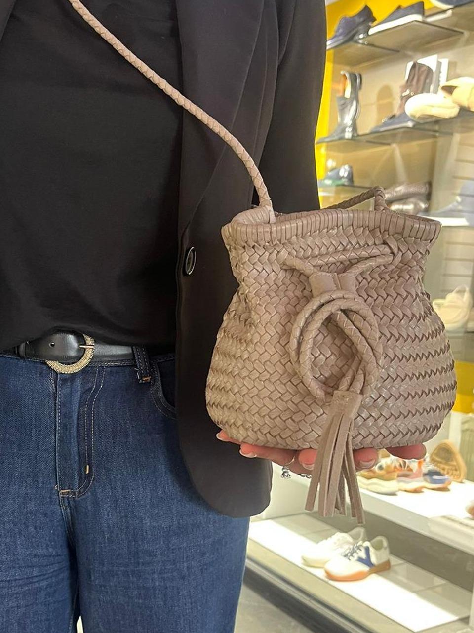 borsa secciello intrecciato 1105 SAND REHARD 