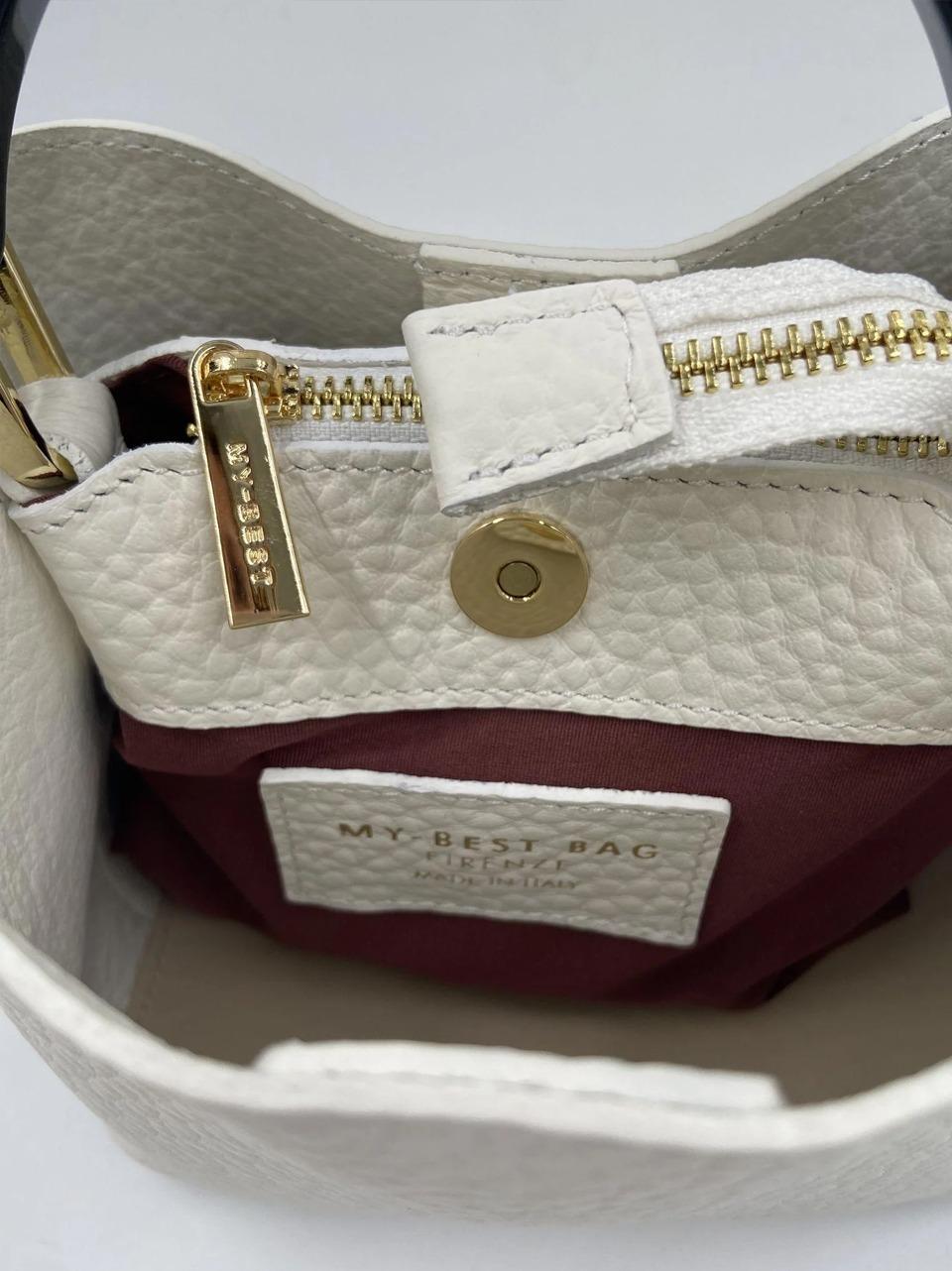 borsa secchiello  ingrid piccola 2040 BIANCO MY-BEST BAGS 