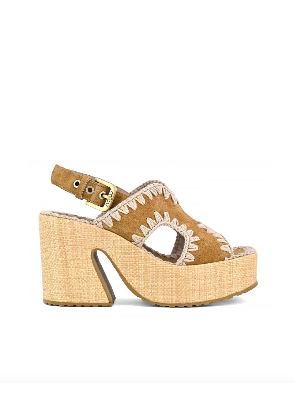 raffia platform with back stra MU SW721002A COG MOU 