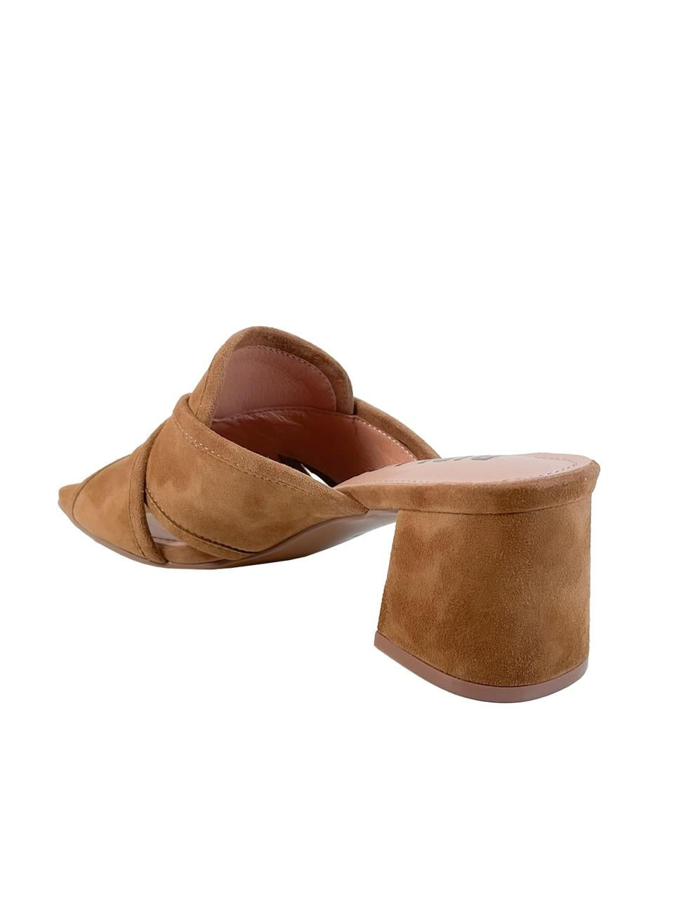 sabot tacco 50mm incrociata 509 CUOIO BIBI LOU 