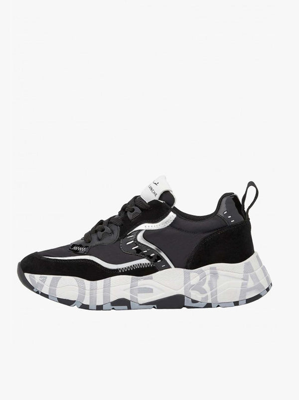 sneakers club 105 001-2017475-05 1A03NERO VOILE BLANCHE 