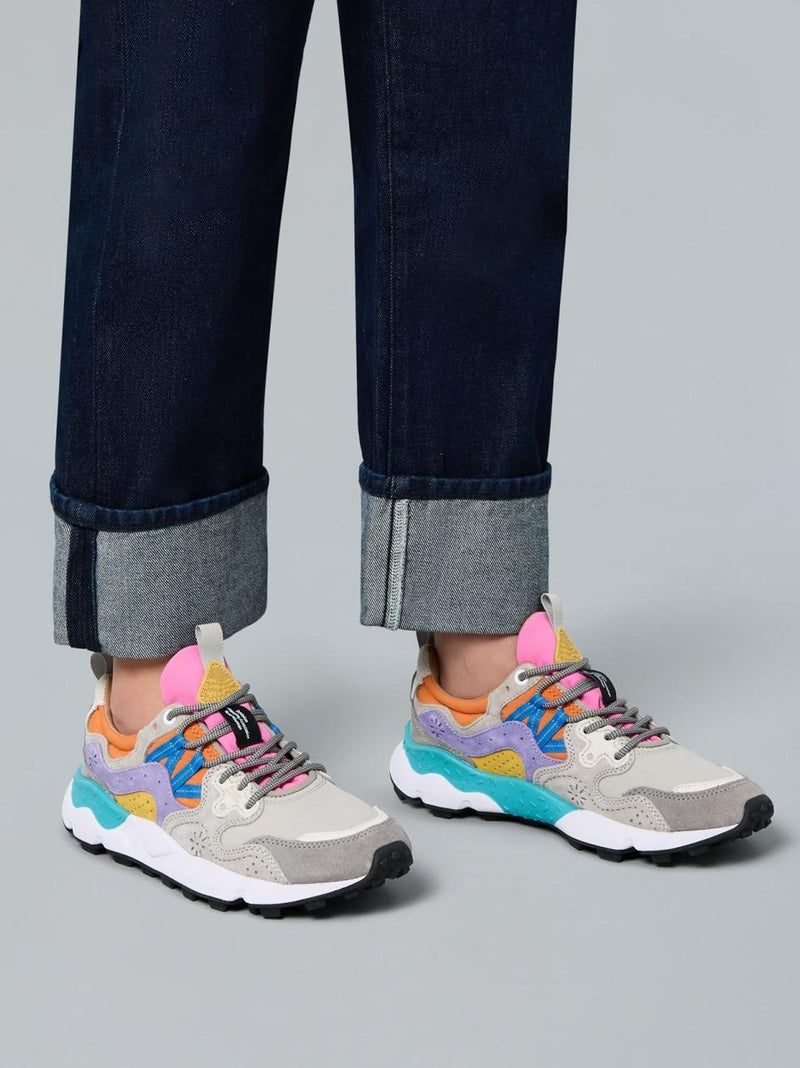 sneakers yamano3 YAMANO31B24 GRIGIO FUXIA FLOWER MOUNTAIN 
