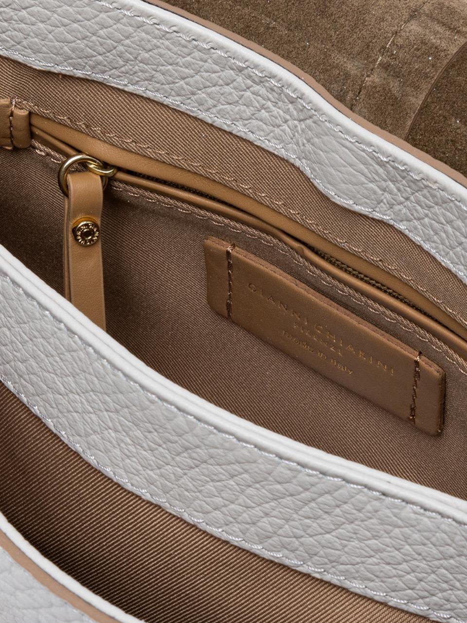 borsa tracollaelena round piccola BS11088TKL SABBIA GIANNI CHIARINI 