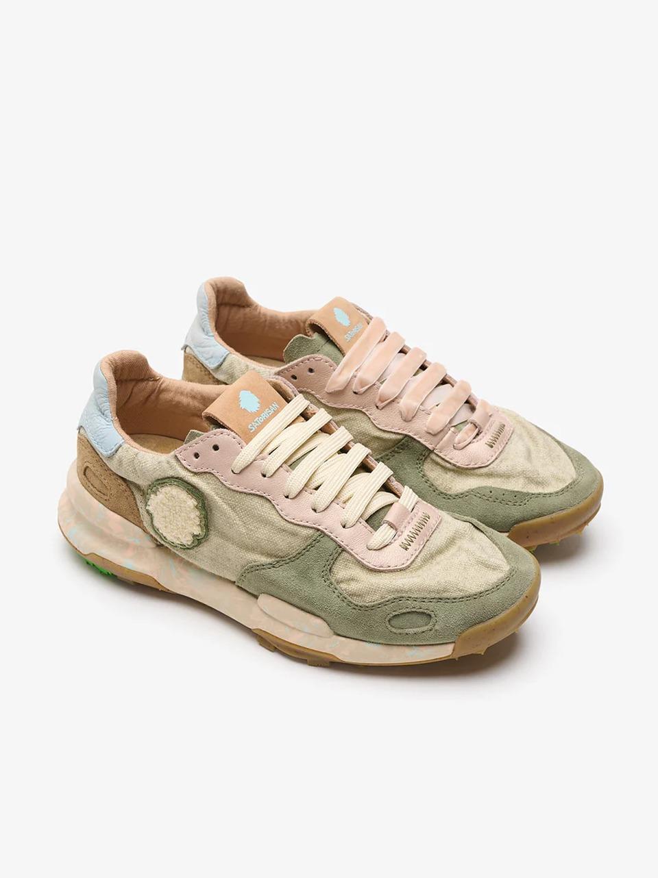 sneakers chacrona linen CHACRONA LINEN URBANITE GREEN SATORISAN 
