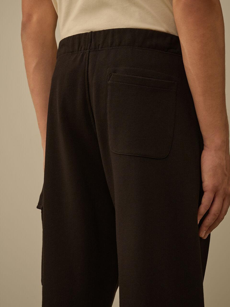 pantalone cargo felpa loose SP141A 005086W N C.P COMPANY 