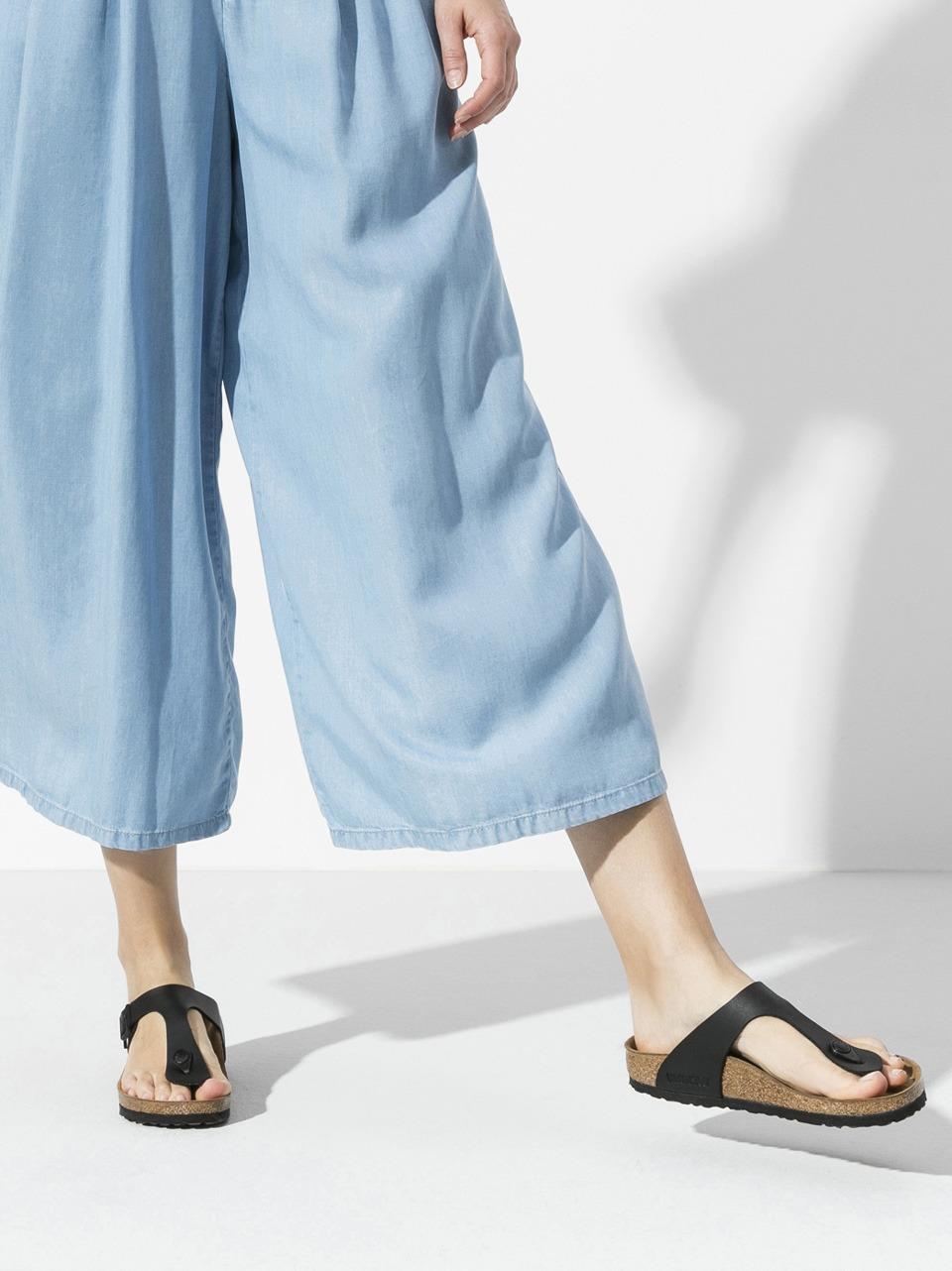sandalo gizeh GIZEH043691 BLACK BIRKENSTOCK 