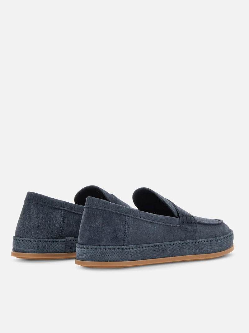 mocassino 683 fono fasciato HXM6830FR40BTMU828 BLU HOGAN 