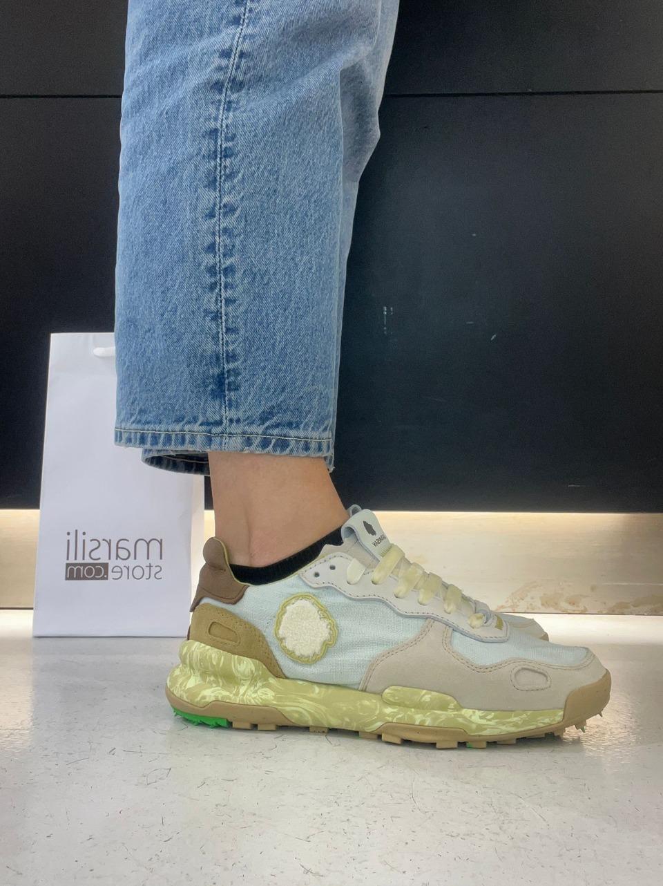 sneakers chacrona linen CHACRONA LINEN CLOUDY GRREN SATORISAN 