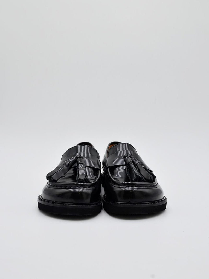 mocassino con nappine forma a piede 9714 NERO MAT:20 