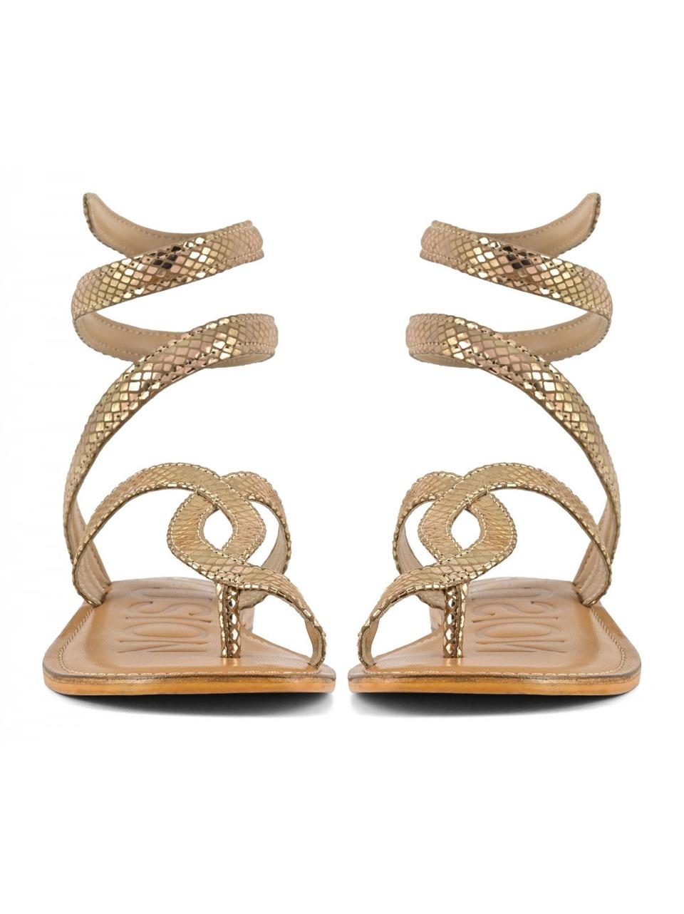 sandalo flat infradito R2250001 PINK GOLD CB FUSION 