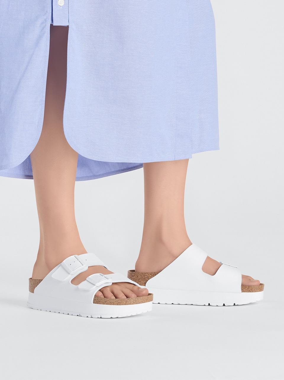 sabot arizona papillio platform ARIZONA1027416 WHITE BIRKENSTOCK 