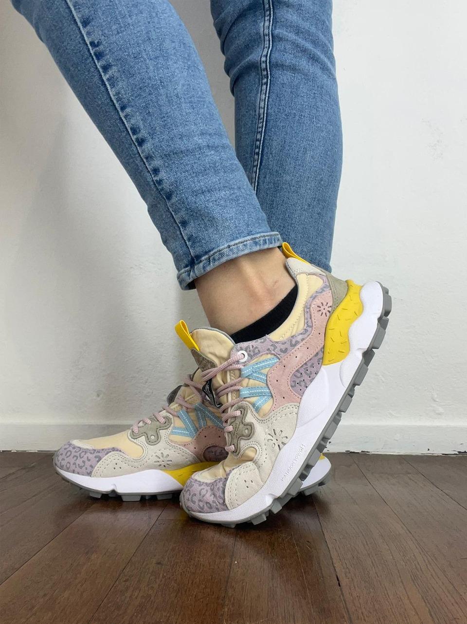 sneakers yamano3 YAMANO31M33 LILLA SALMONE FLOWER MOUNTAIN 