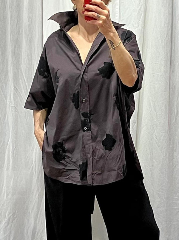 blusa over con ricami R126EL5SR12 60 LIviana conti 