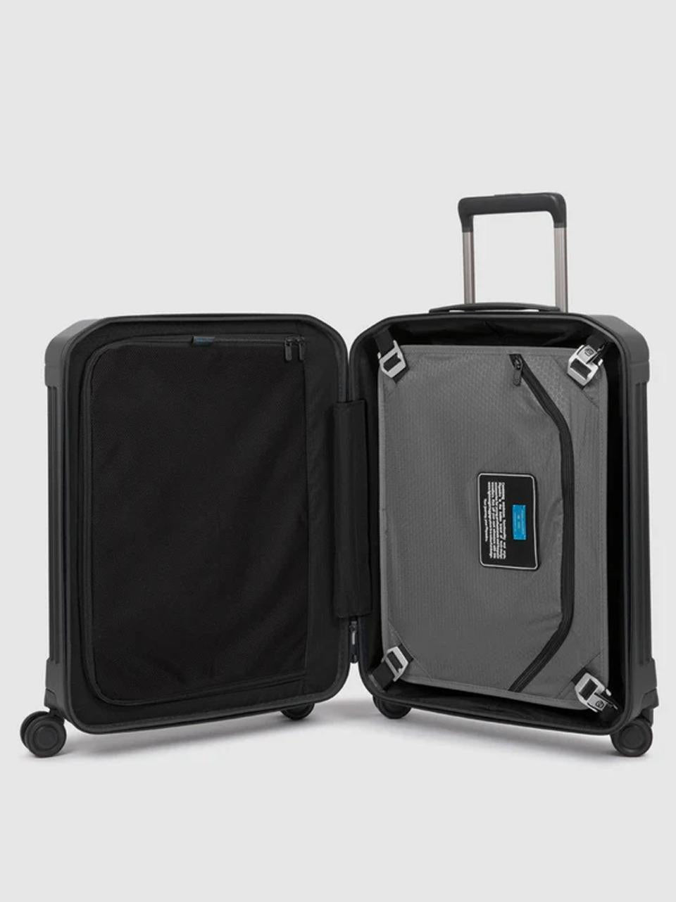 valigia trolley cabina lucida BV4425PQL NERO OPACO PIQUADRO 