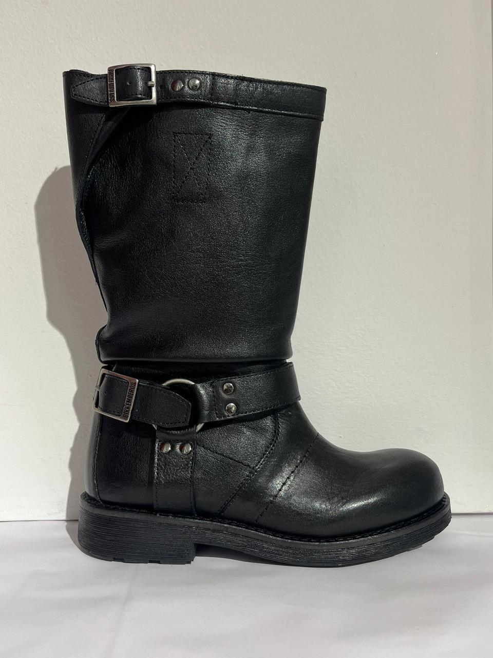 stivale medio con fibbie 29326 BLK BIKKEMBERGS 