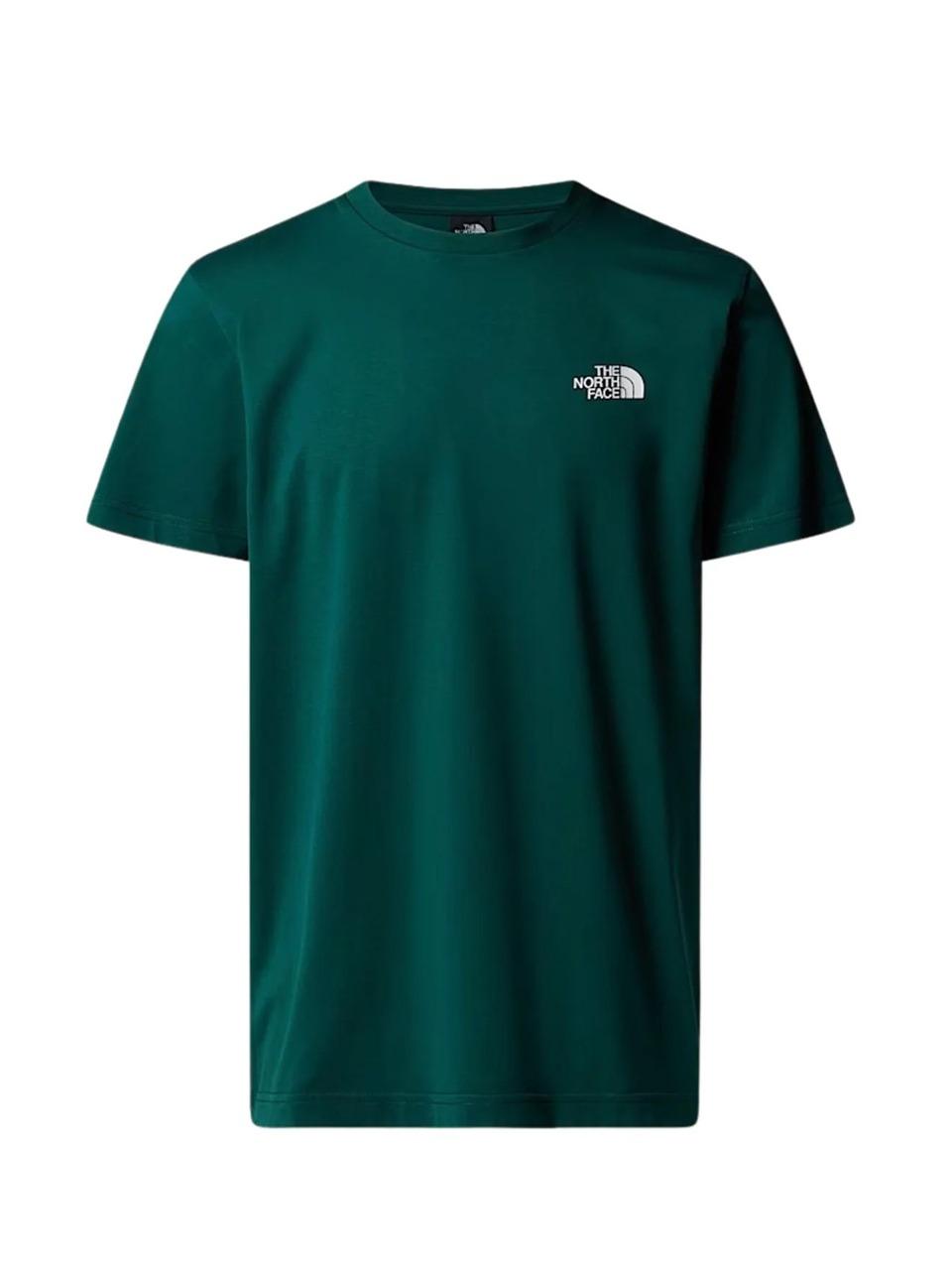 simple dome tee NF0A87NG6 DEEP NORI THE NORTH FACE 