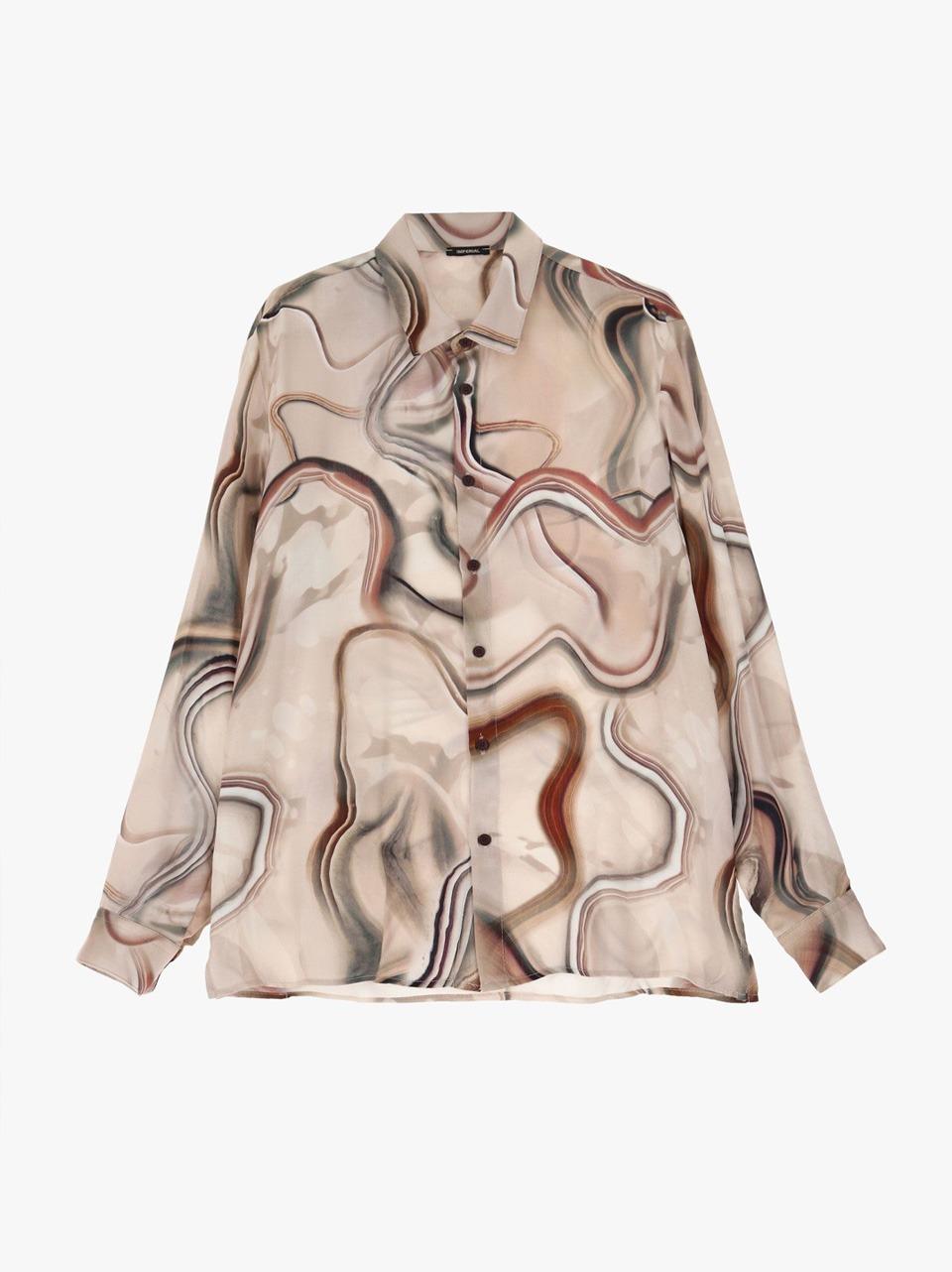 camicia fantasia astratta CAMICIA ONDE C SELECTED 