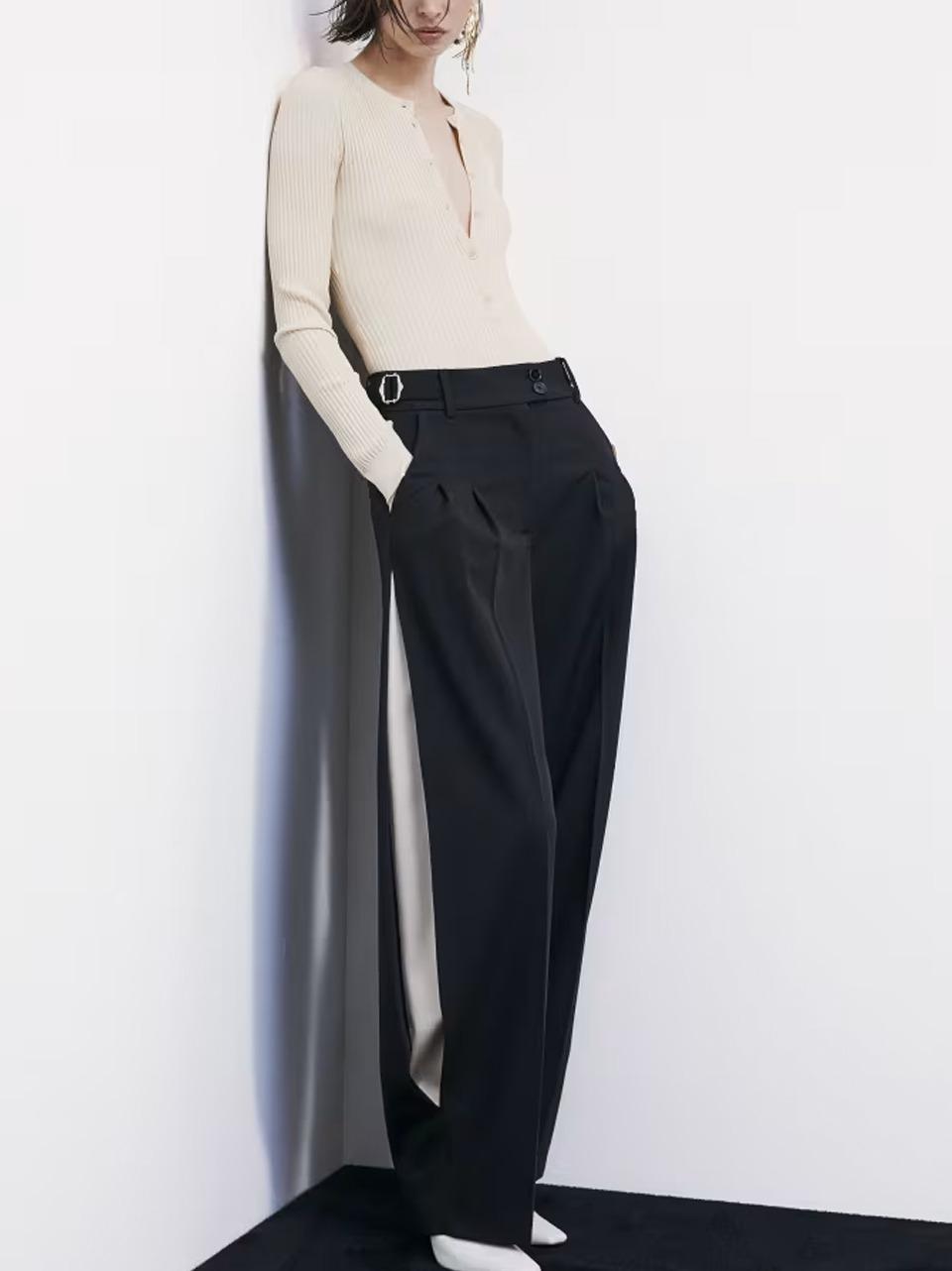 pantalone baloon  inserto 8P0793A498 N Patrizia pepe 