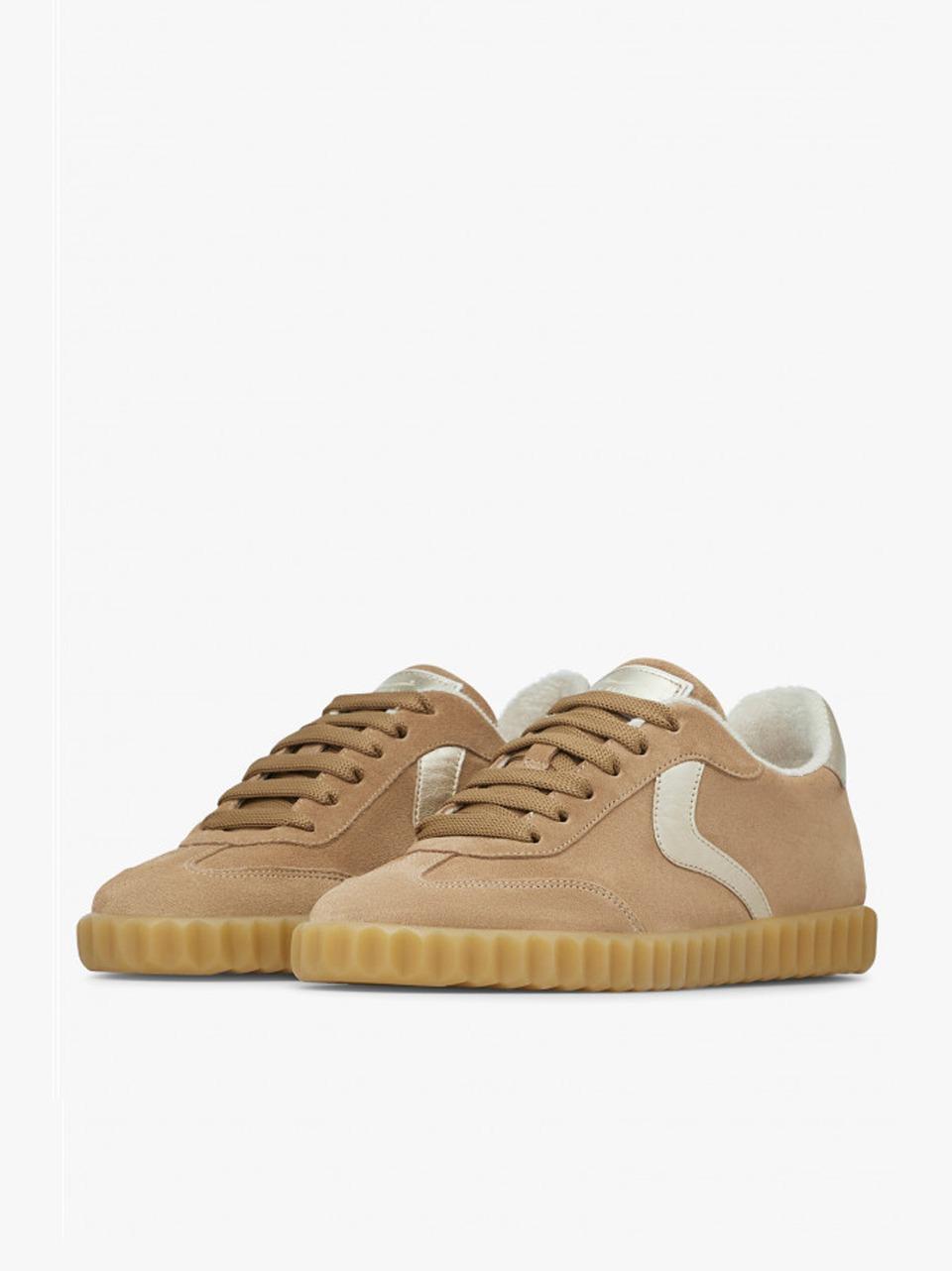 sneakers ines 001-2018630-19 4D33LIGHT BROWN PALTINUM VOILE BLANCHE 