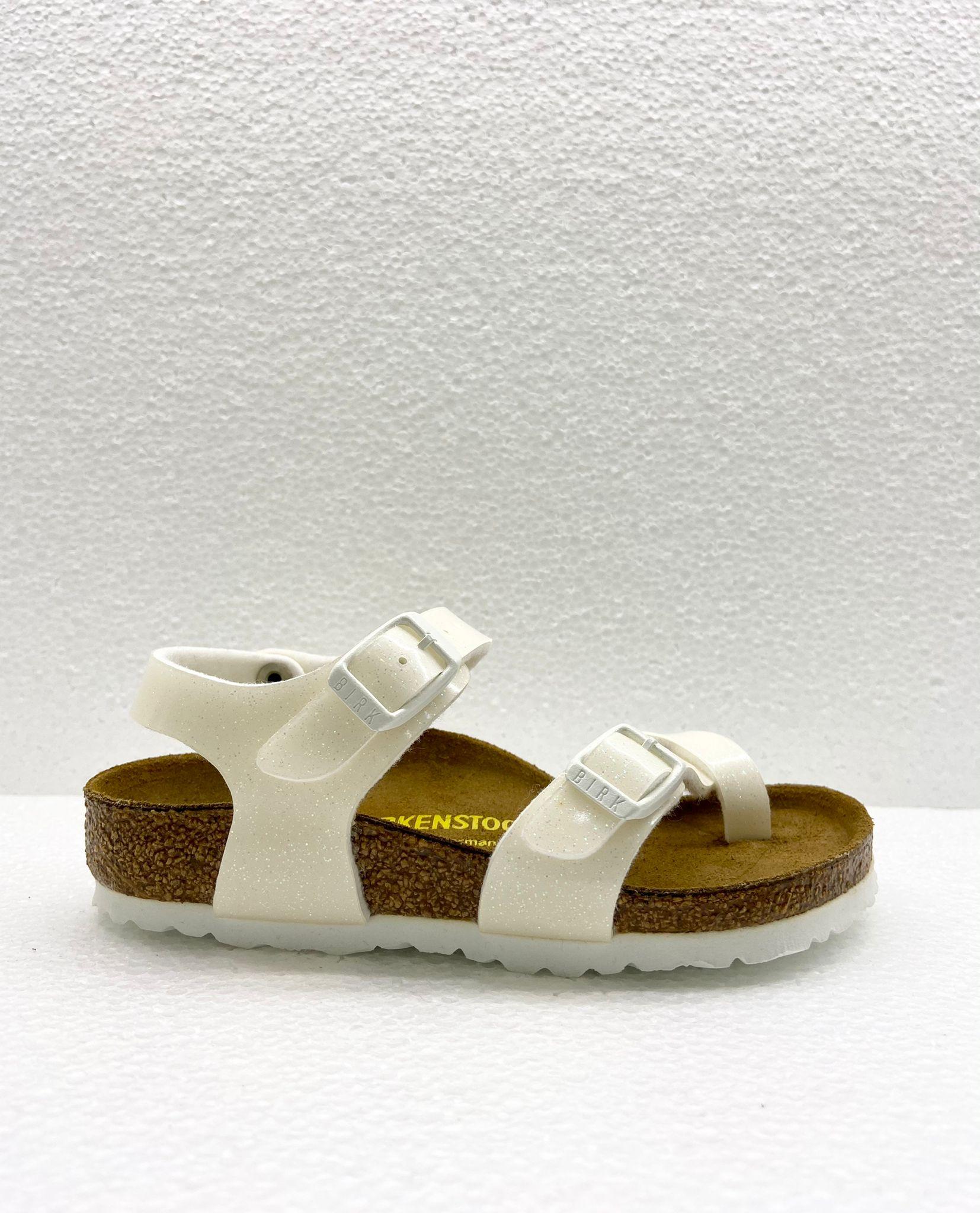  TAORMINA BIRKPFLORGLITTERBIANCO BIRKENSTOK kids 