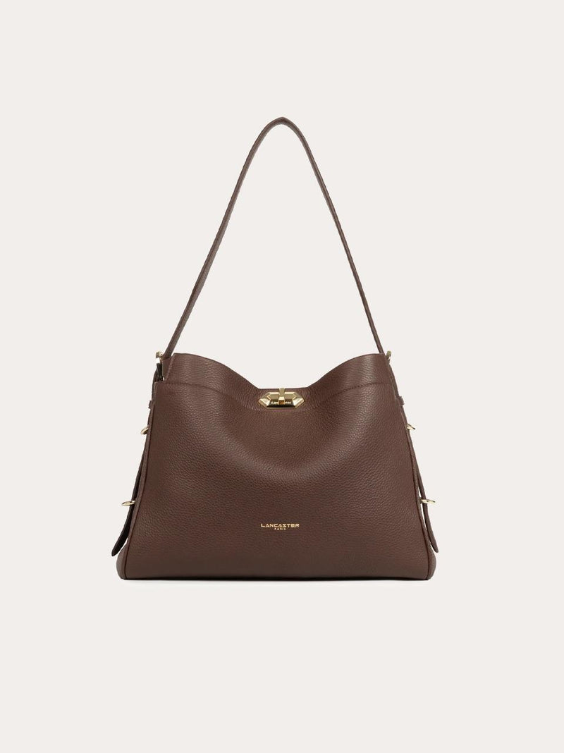 borsa shopping con chiusura 572106 MARRONE LANCASTER 