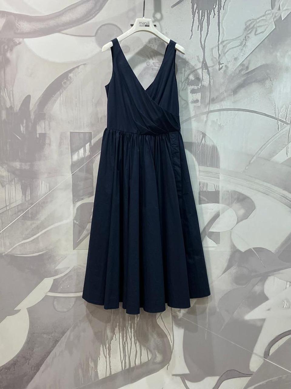 abito incrociato 11AW958 BLU add 