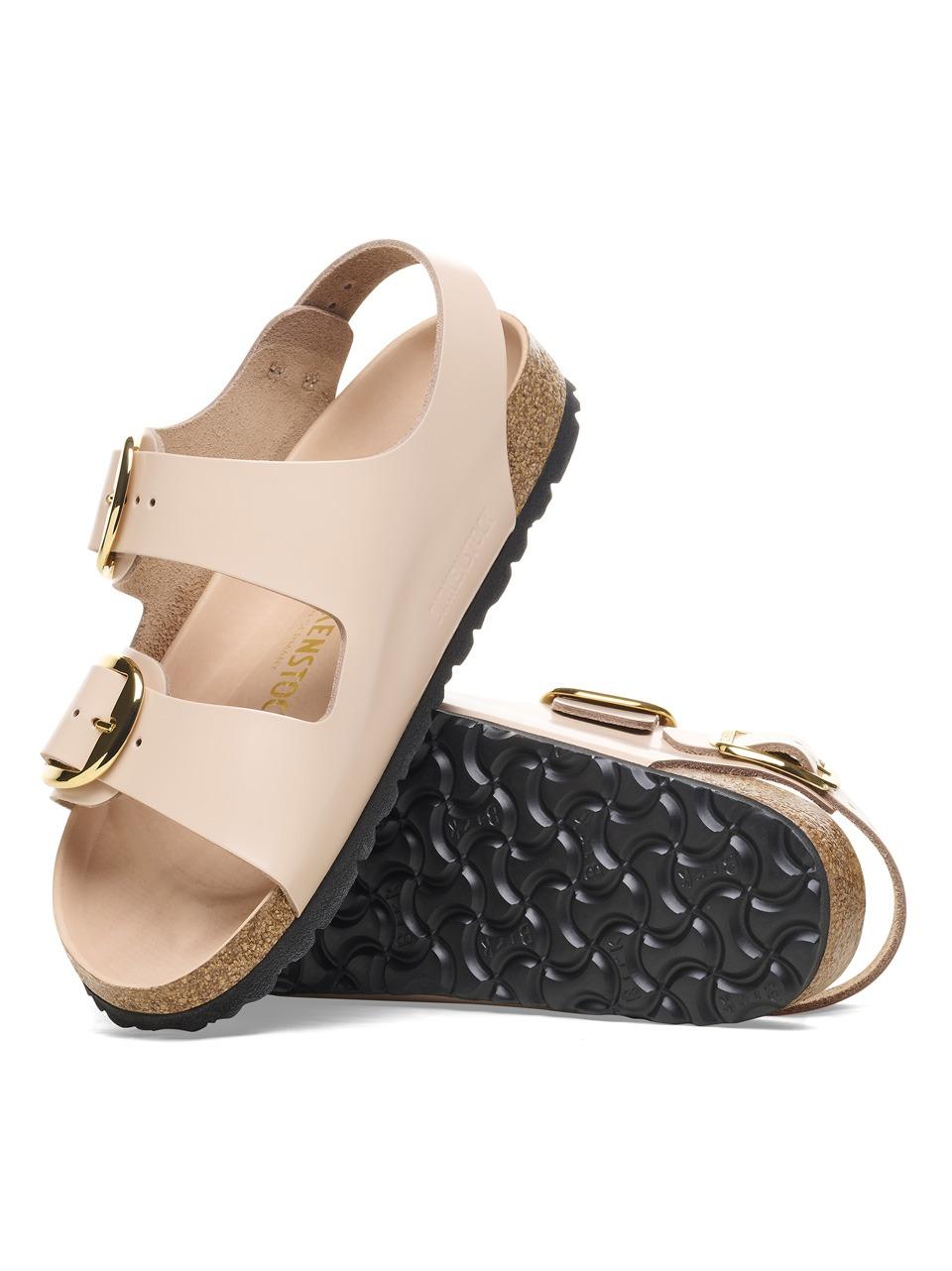 sandalo milano big bukle MILANO1026484 EW BEIGE BIRKENSTOCK 