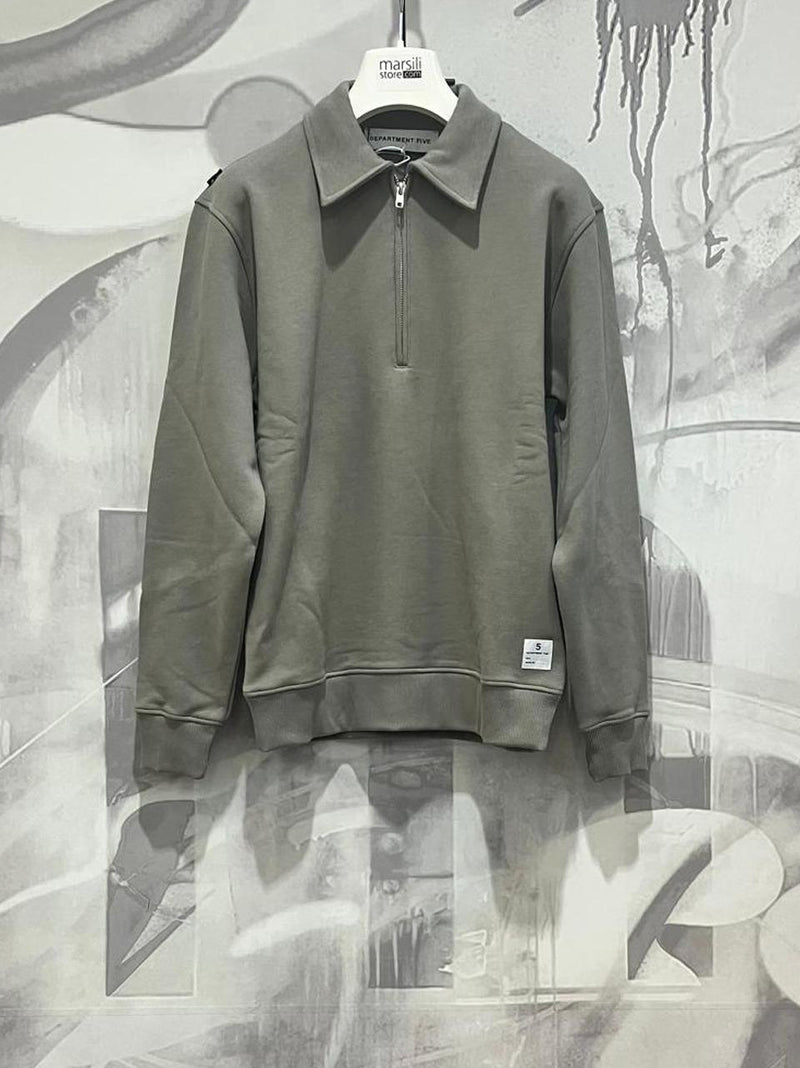 felpa taglio polo con zip BOSS FELPA FFERR DEPARTMENT FIVE 