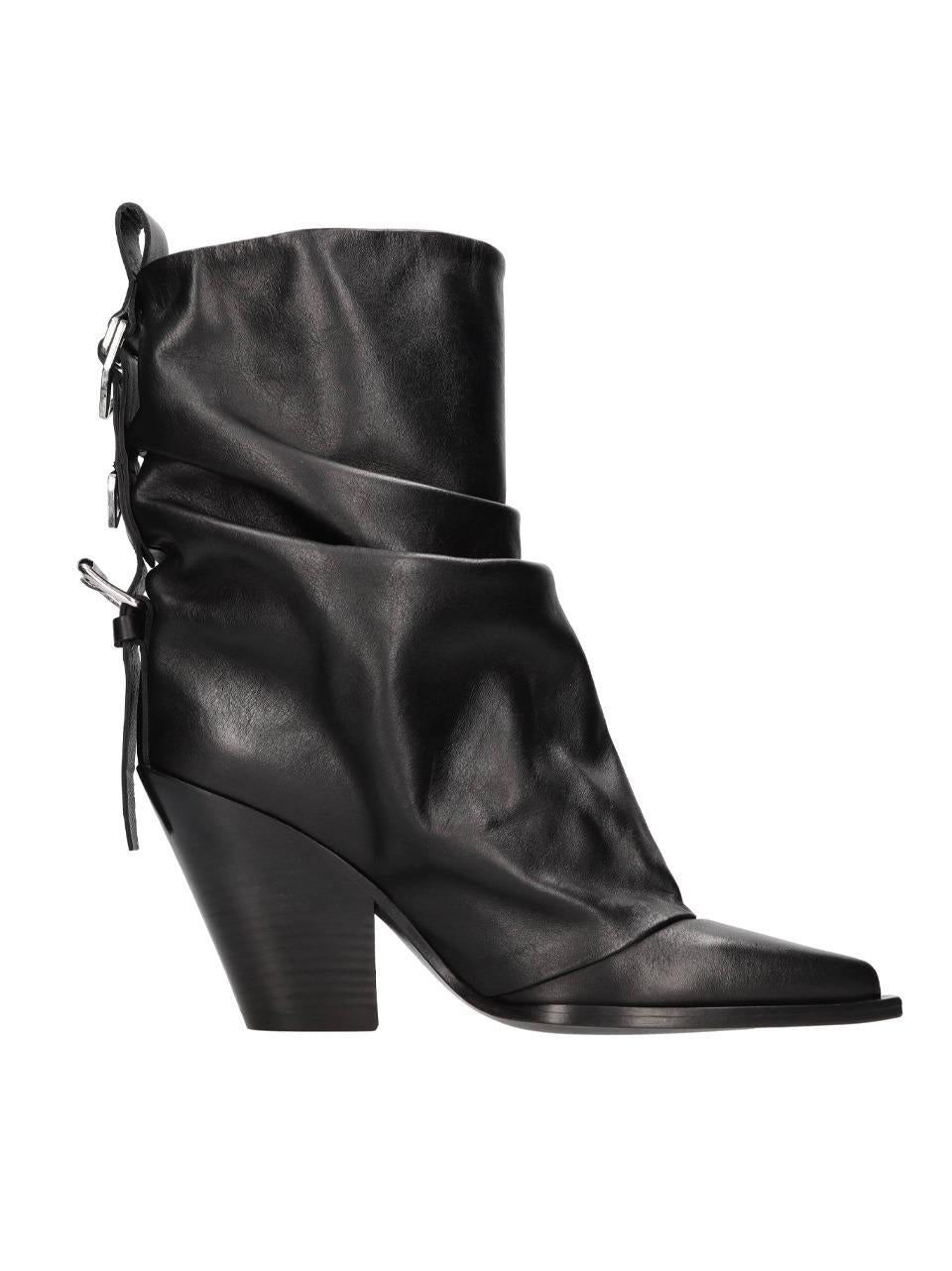 stivale ttexano con ghetta E4079 NERO ELENA IACHI 