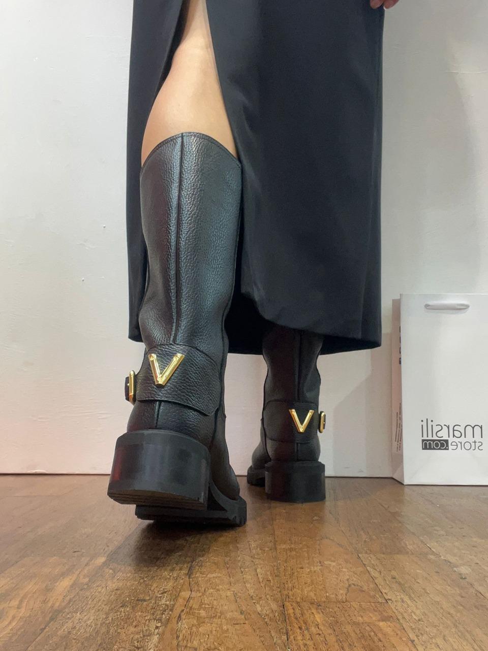 stivale 3\4 biker 4496 NERO VIA ROMA 15 