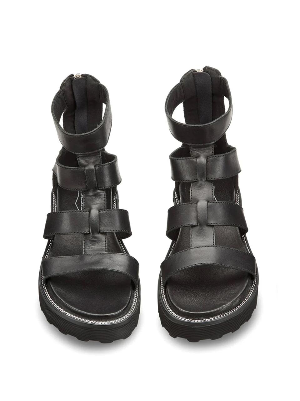 sandalo con zip posteriore CLW329000 NERO CULT 