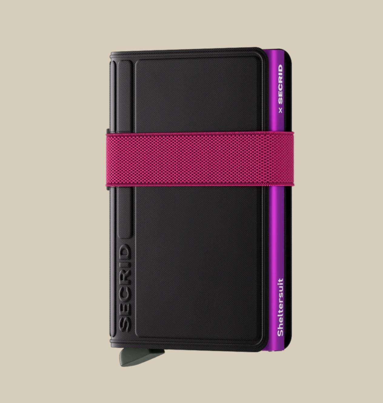 secrid band wallet sheltersuit BTP-SHELTERSUIT BLACK\FUXIA SECRID 