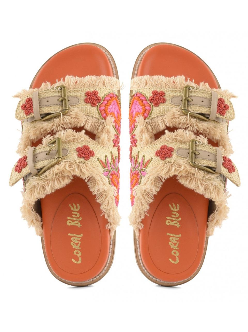 sabot fussbet 2 fascie K226.06 ORANGE Coral blue 