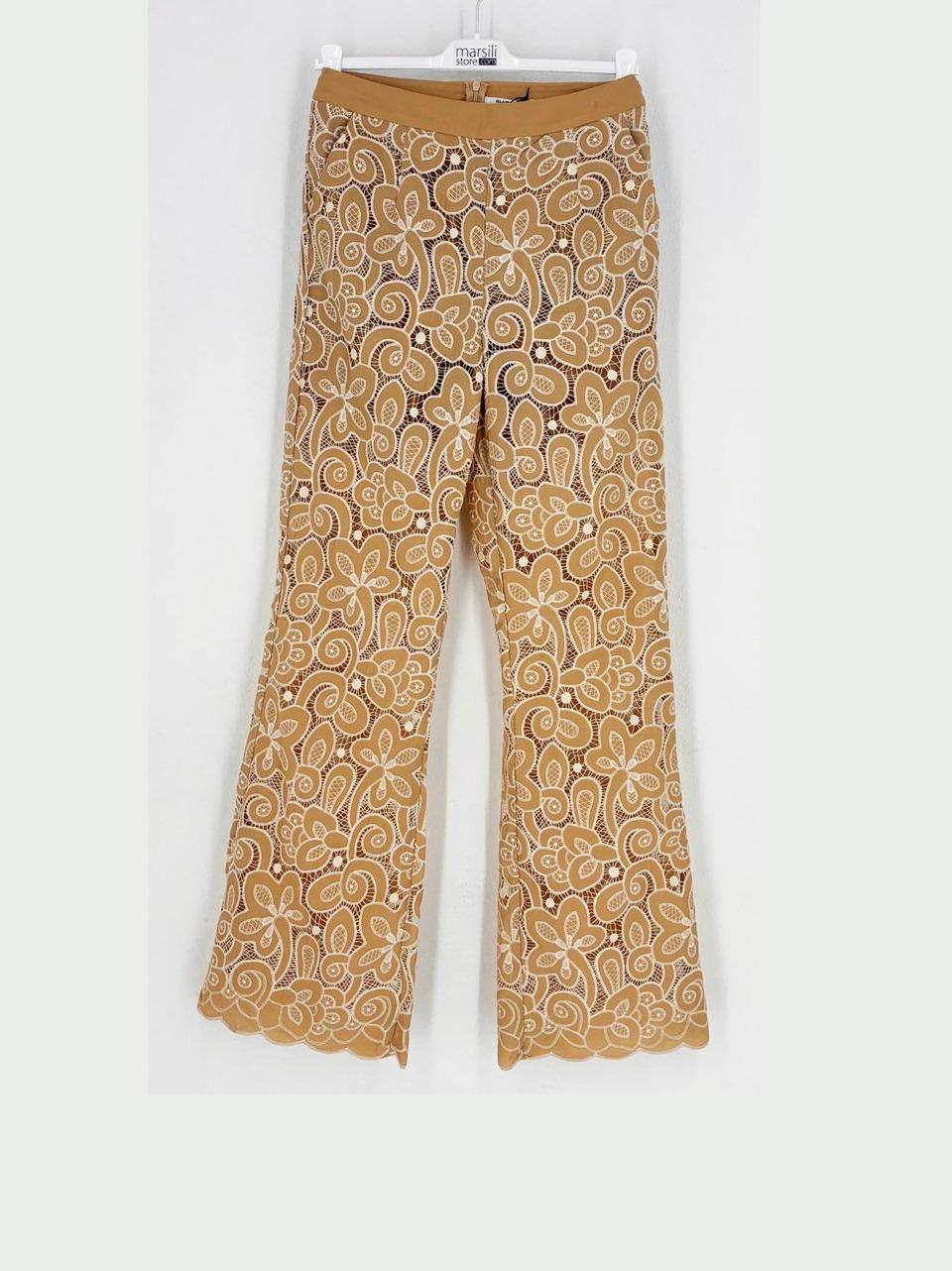 pantalone con ricami 5727 BEIGE GLAMOROUS 