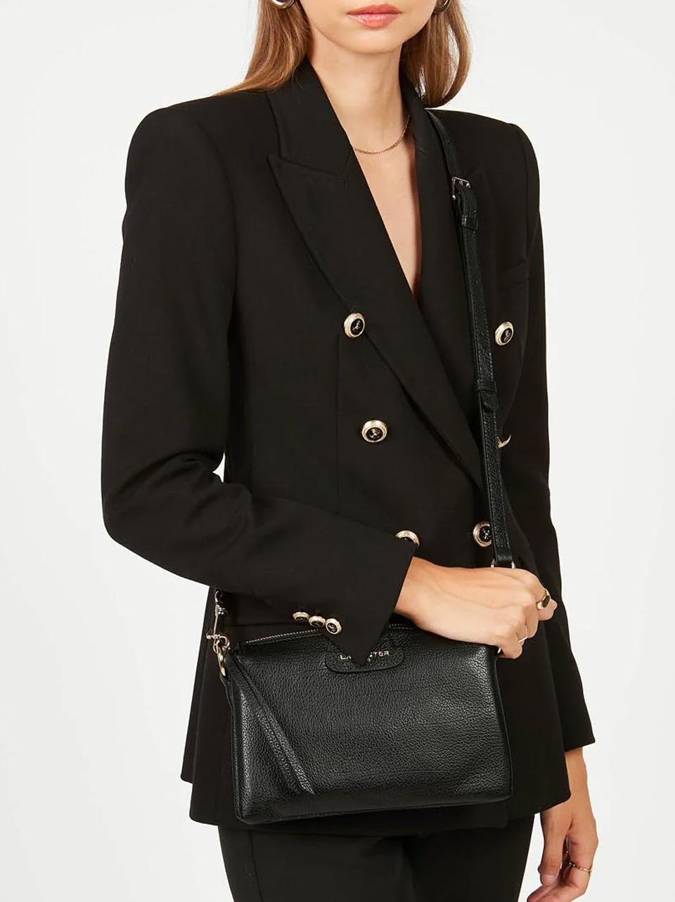 borsa 3 soffietti piccola 529-73 NERO LANCASTER 