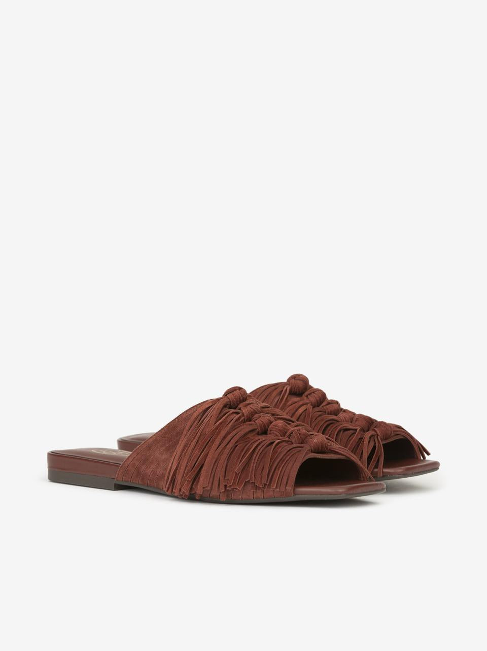 sabot spuntato con frange BRIGITTE MARSALA ASH 