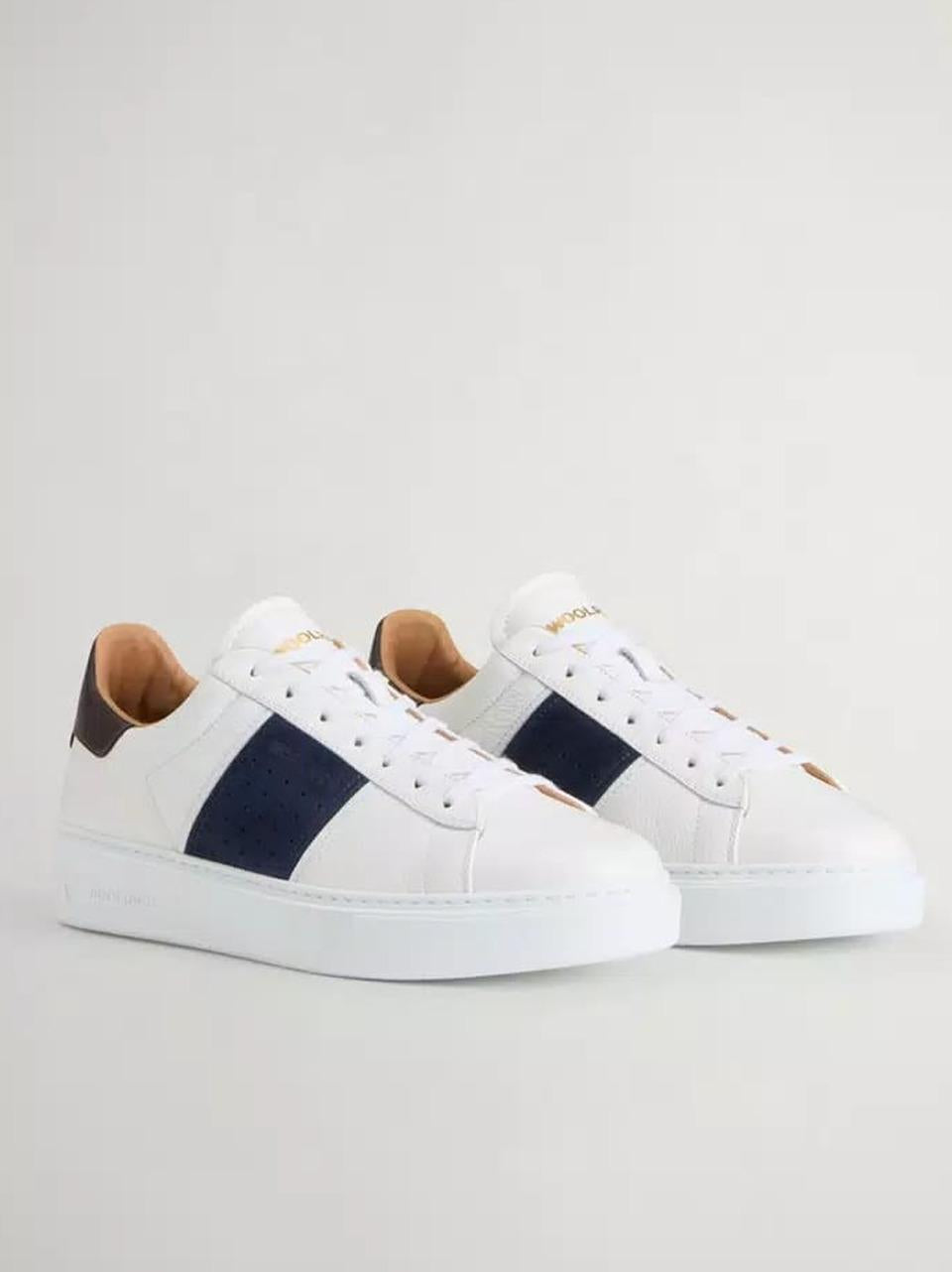 sneakers con banda M261.002.AJO.A2 BIANCO BLU WOOLRICH 