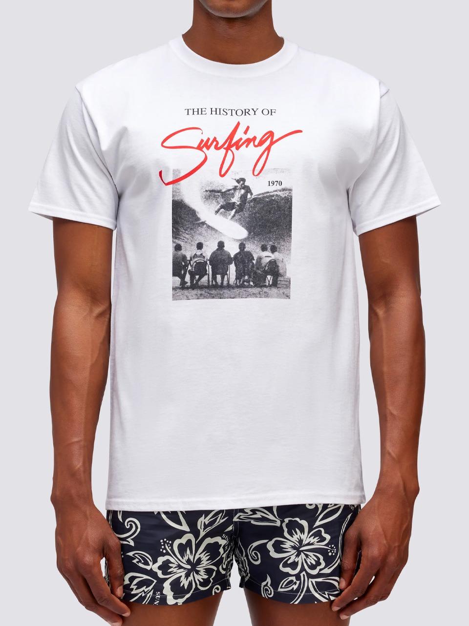 t-shirt stampa surfing M642TEJY300 00600 SUNDEK 