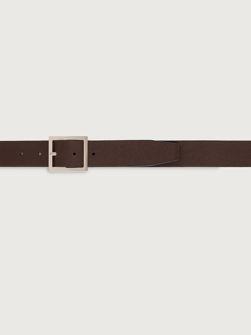 cintura reversibile h 35  mm U08311 SAFFIANO DOUBLENERO\TDM ORCIANI 