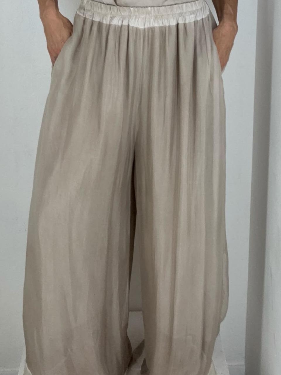 pantalone palazzo S281 SAND SANCTA MUERTE 