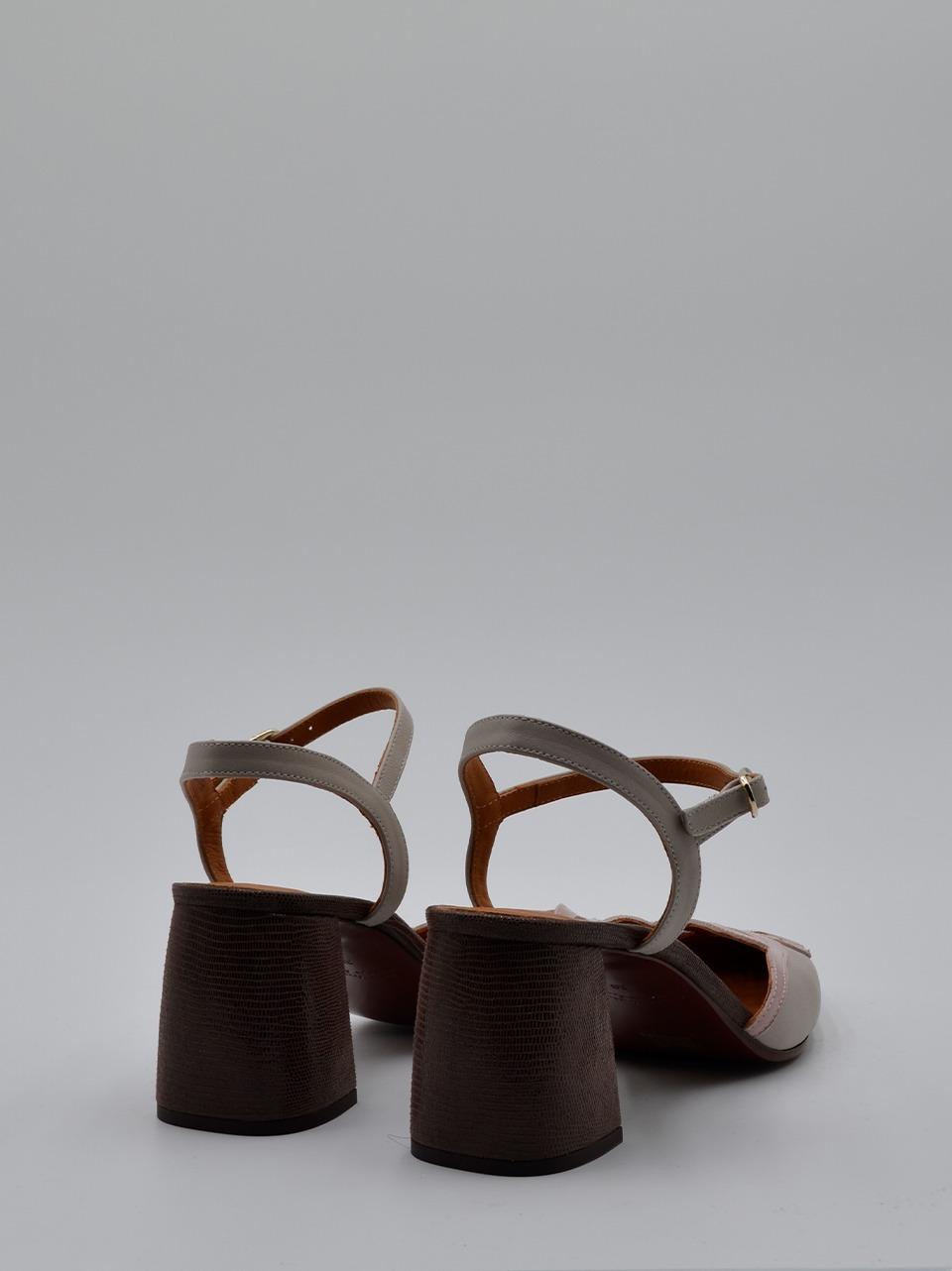 sandalo  tacco h 70 mm ABAINA SUCRE ROSE CHIE MIHARA 